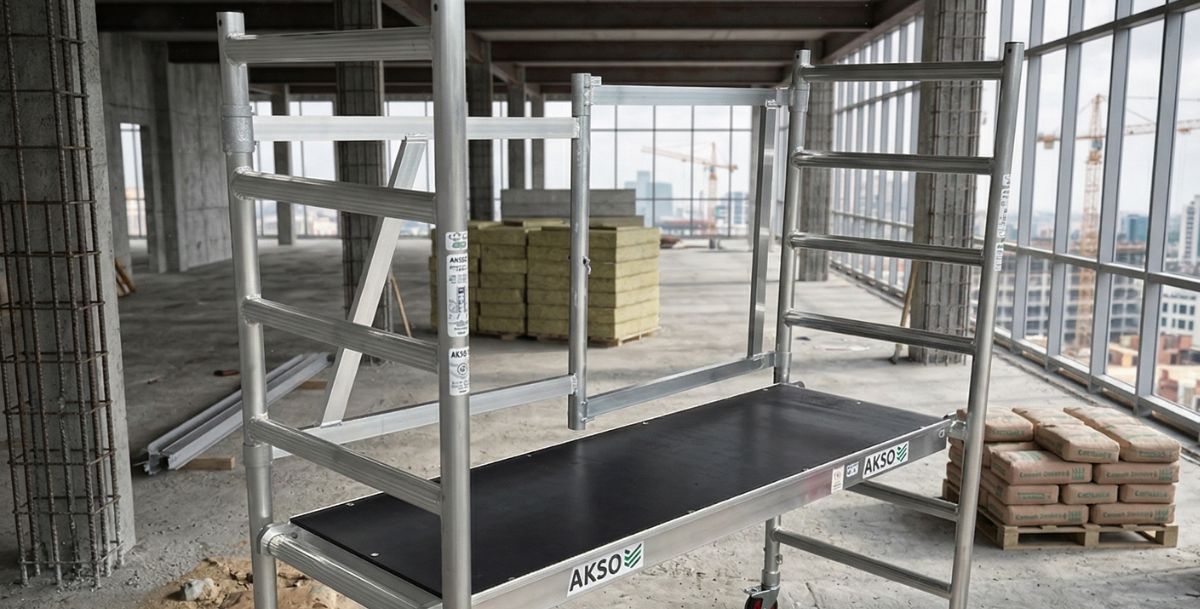 Mobilne małe rusztowanie