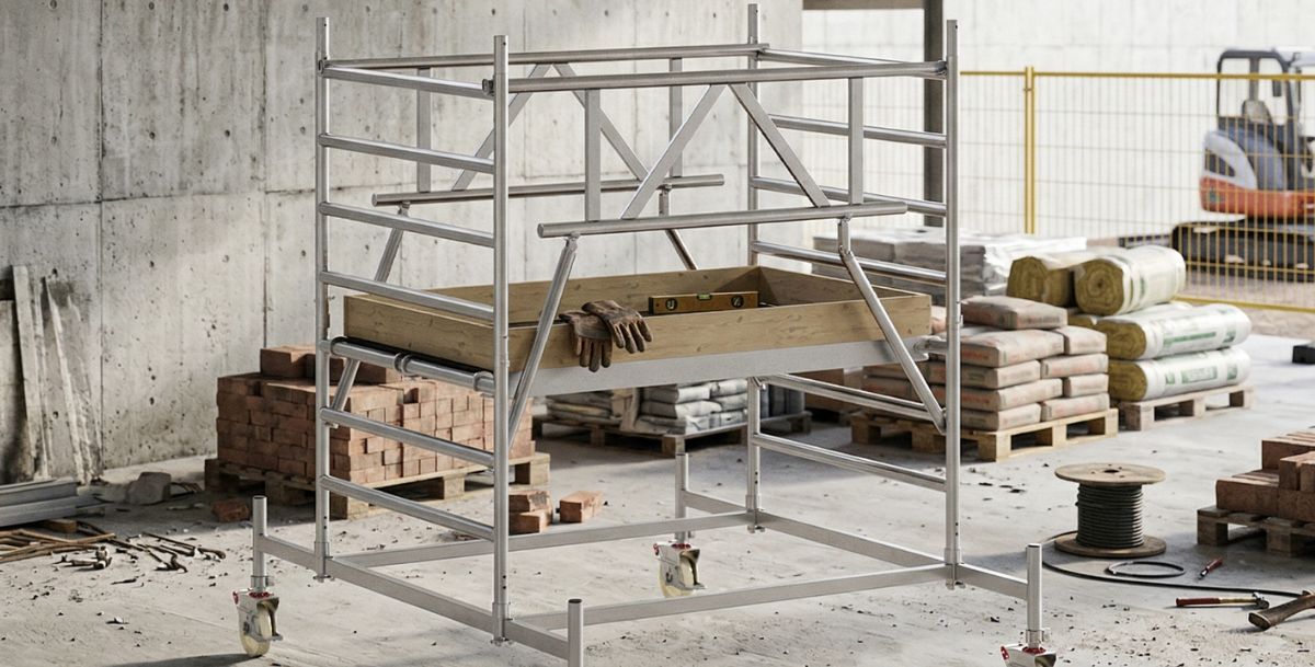 Lekkie rusztowanie aluminiowe